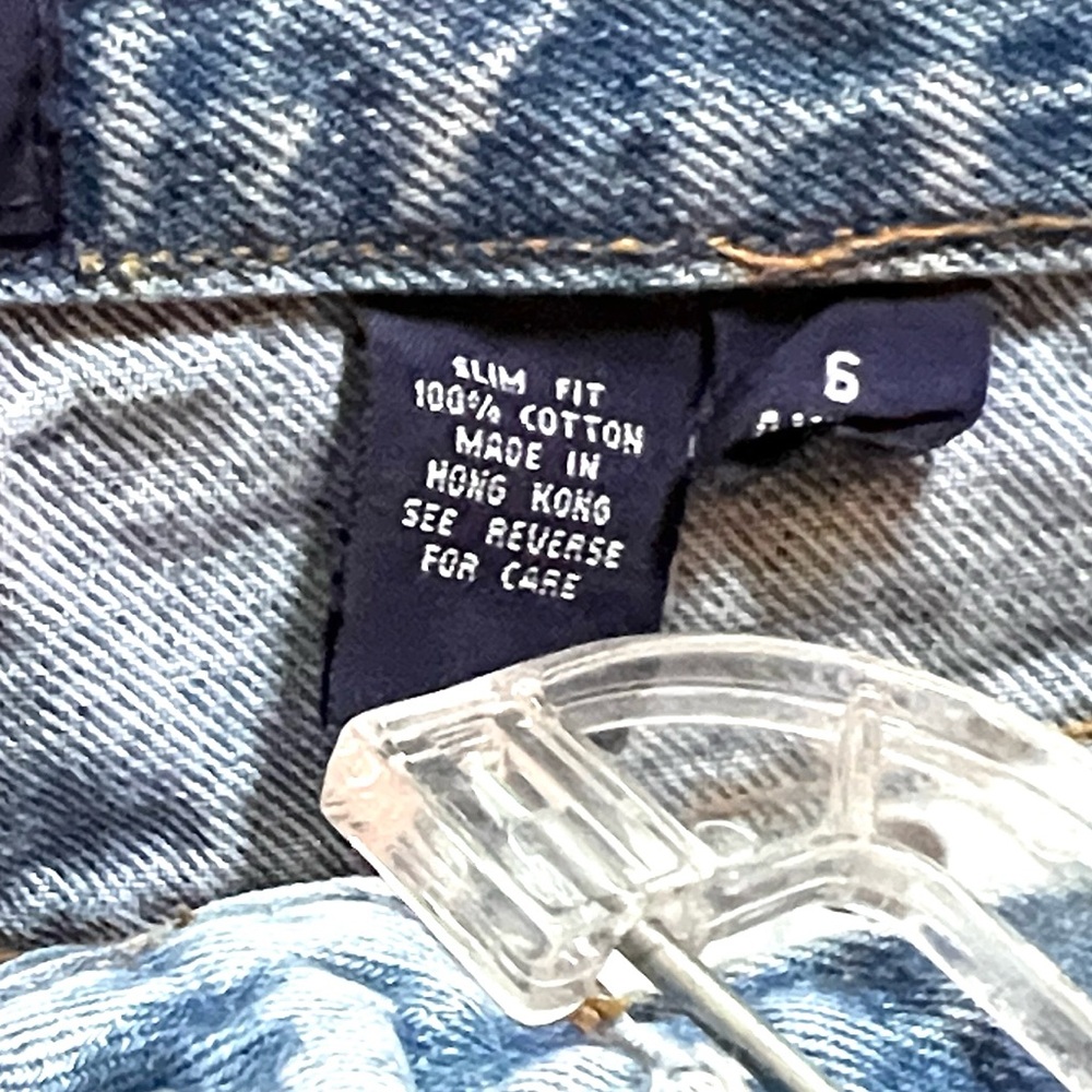 Gap Medium Wash Vintage Mom Jeans 👖 Tapered Ankle Length High Rise Excellent - Picture 5 of 10
